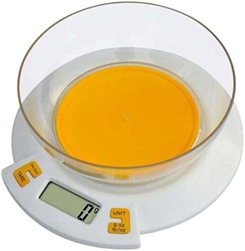 Electronic Weighing Digital Kitchen Multifunction Food Weighing with Removable Bowl,LCD Displays,with Tare Function Scales