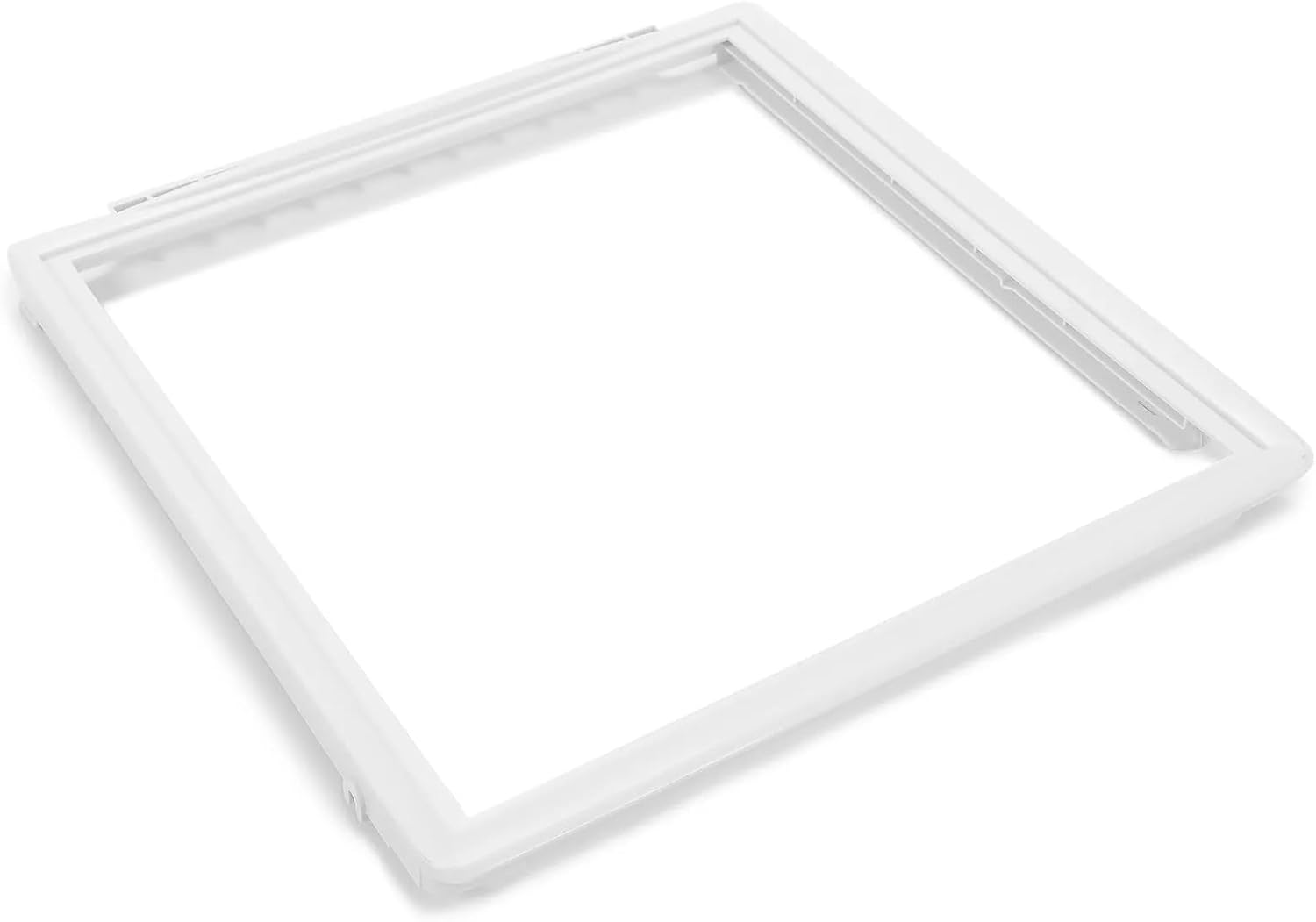 241969501 Meat Pan (Top) Shelf Frame - for Household Frigidaire Refrigerator Crisper Drawers Cover - Fridge plastics vegetable Deli Drawers pan Cover Frame Replacement - W 17-3/8 in x L 18-3/8 in