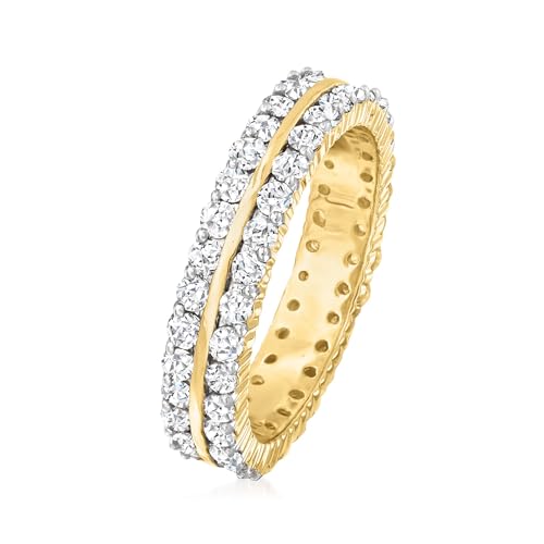 Ross-Simons 2.00 ct. t.w. Diamond 2-Row Eternity Band in 14kt Yellow Gold3