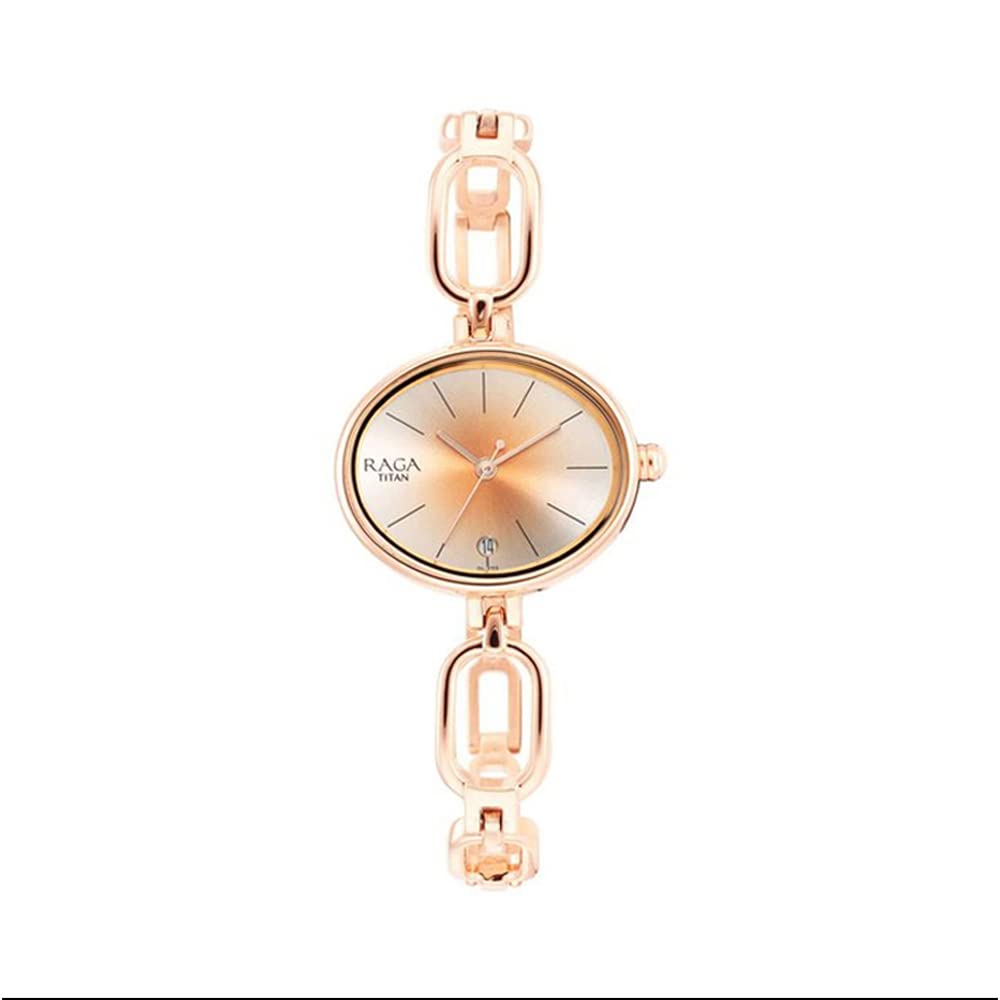 Titan Women Brass Analog Rose Gold Dial Watch-Np2667Wm01/Np2667Wm01, Band Color-Rose Gold (B09GYLB1PM) Amazon Price History, Amazon Price Tracker