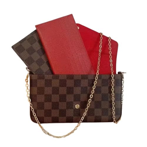 Bolsa de Ombro Feminina em Couro, Design Envelope com Corrente Dourada, Marrom Escuro, Elegante para Uso Diário(Sob Encomenda)