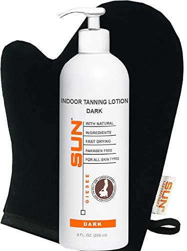 Sun Labs Indoor Tanning Lotion 8 oz with Tanning Mitt (Package My Vary)
