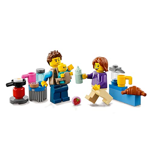 City Camper delle Vacanze, Modellino da Costruire di Roulotte Giocattolo con Minifigure e Accessori, Giochi per Bambini e Bambine da 5 Anni in su, Idee Regalo di Compleanno 60283 - Lego - Immagine 4