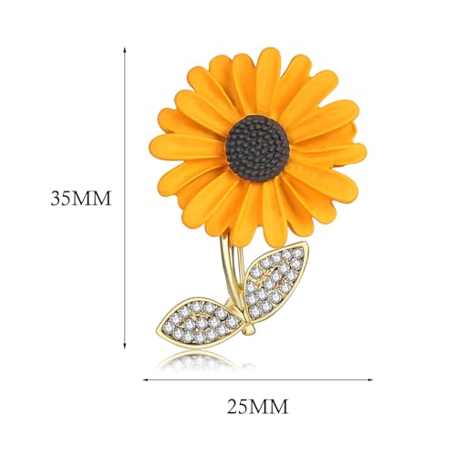 Image of Enamel Brooch Pin For Women Men, Vintage American Flag Crystal Lapel Pin, Christmas Brooch Suit Dress Clips Accessory Gift