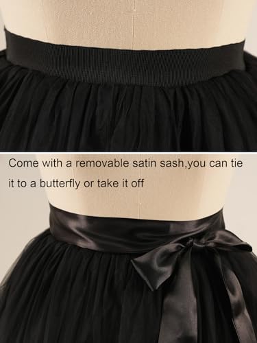 EllieHouse Womens Long Tutu Party Evening Tulle Skirt PC053