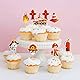 24 Stück Feuerwehr Deko Kindergeburtstag,Feuerwehrmann sam Geburtstagsdeko,Kuchen Geburtstag Party,Dekorationen Feuerwehrauto Fireman,Tischdekoration,Feuerwehrmann-Kuchenaufsätze