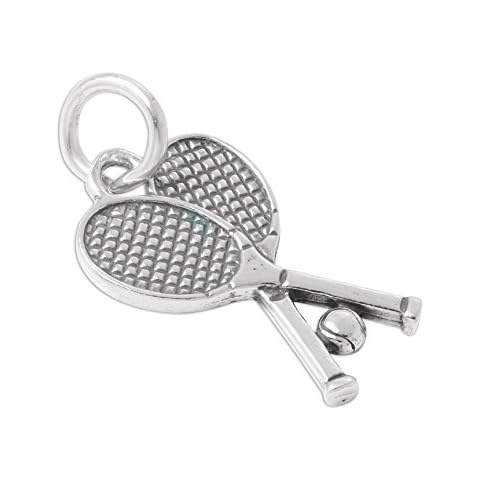 jewellerybox Sterling Silver Tennis Charm Bead Cover
