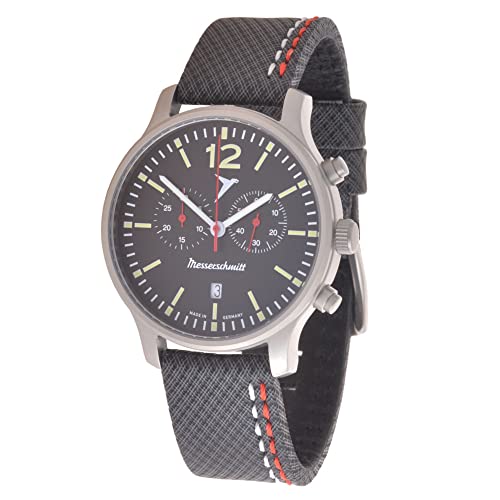 Messerschmitt Herren-Chronograph Fliegeruhr mit Neoprenband ME5021-42L