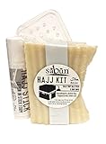 Soapy Soap Company Sabun Hajj Kit (Unscented Halal Soap, Unscented Hajj Stick, Soap Saver)