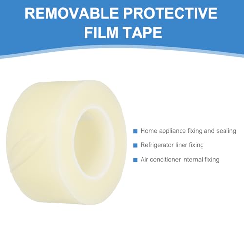 Image of PATIKIL Removable Protective Film Tape, 2.8 Inch x 656 ft PE Surface Protective Scratch Film Tape Roll for Furniture Electrical Appliances Plastic Hardware Low Stickiness, Clear