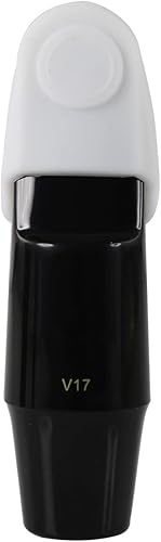 Miniatura 1 de Tapa de boquilla de gel de sílice Protector de boquilla duradera para clarinetesaxofón alto boquilla de saxo tapa protectora tamaño medio (blanco)