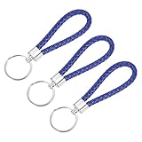 Photo Gallery yokive 3 pz portachiavi intrecciati in pelle, anelli per chiavi in pu per decorazione borsellini borse (blu) Photo Gallery yokive 3 pz portachiavi intrecciati in pelle, anelli per chiavi in pu per decorazione borsellini borse (blu)