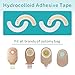 ENLUNTRA Ostomy Barrier Strips,Skin Adhesive Stoma Isolation Strip,Medical Grade Hydrogel Waterproof Leakage,Elastic Stoma Fixing Strip for Ostomy,Colostomy,Ileostomy,and Urostomy Supplies (20PCS)
