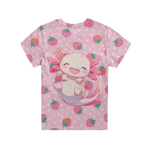 Image of WELLFLYHOM Kids Tshirts Girls Boys Short Sleeve Crewneck Tees Shirts Casual Sport Pullover Tops Size 3-16 Years