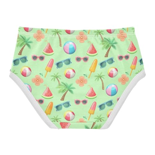Girls' Underwear Summer Beach Green Toddle Brief Panties 23025842