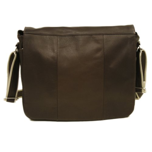 Expandable Messenger Bag, Chocolate, One Size