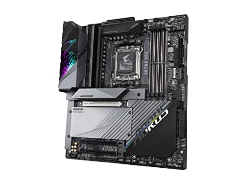 Image of GIGABYTE X670E AORUS Master (AM5 / LGA 1718 / AMD X670E / EATX / DDR5 / Quad M.2, PCIe 5.0 / USB 3.2 Gen2X2 Type-C /Intel WiFi 6E / Intel 2.5GbE LAN /Q-Flash Plus /Gaming Motherboard)
