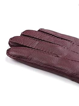 Amazon | [マッツォレーニ] ボタン付き グローブ ワインレッド