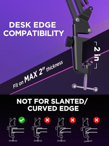 image for InnoGear Mic Stand for Blue Yeti, Heavy Duty Microphone Stand with Mic