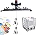 Power Mixer Pneumatic Agitator Clamp-On Drum Agitator Industrial-Grade Pneumatic Shaker Paint Stirring Tool，Electric Paint Mixer 3000W with Folding Propeller, Adjustable Telescopic Bracket 6