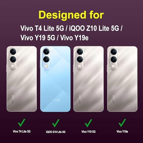 Image of Zapcase Back Case Cover for Vivo T4 Lite 5G | Compatible for Vivo T4 Lite 5G Back Cover | Liquid Silicon Magic Case with Camera Protection | Lavender