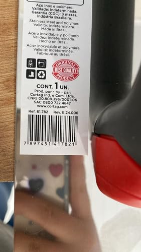 NUEVO 2024 - PEINE DE ACERO INOXIDABLE CON MANGO GOMA CERRADO 280 x 120 mm – 8 x 8 mm