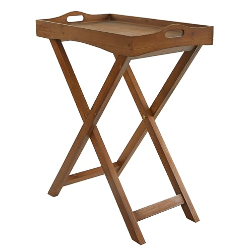 Mesa de TV plegable SOFE de madera para cenar cómodamente en espacios pequeños y salones 6