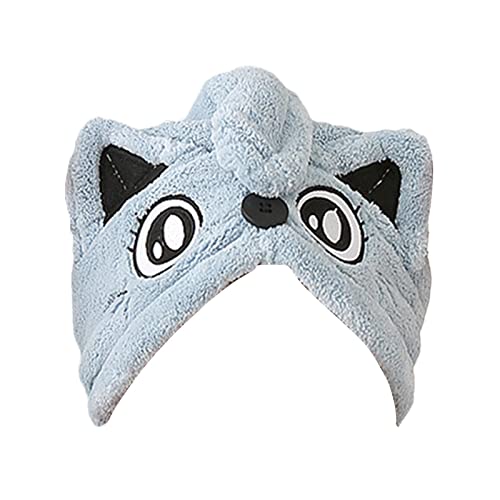 Toalha de secagem rápida para cabelo | Toalhas de cabelo envoltório de cabeça bonito dos desenhos an