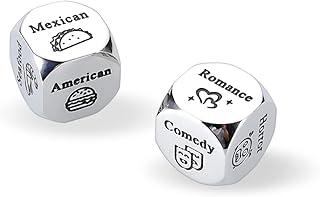 11th Anniversary Steel Gifts for Husband Wife Couple Date Night Ideas Decider Dice Christmas Birthday Gifts for Boyfriend Girlfriend I Love You Valentines Day Gifts for Him Her Wedding Engagement Gift