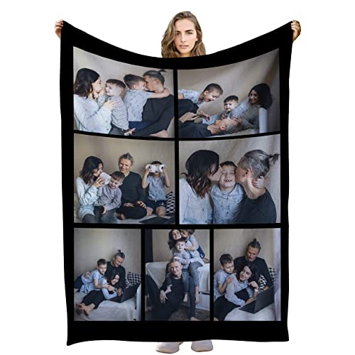 Produktbild von Custom4U Personalisierte Kuscheldecke Mit Foto Und Text