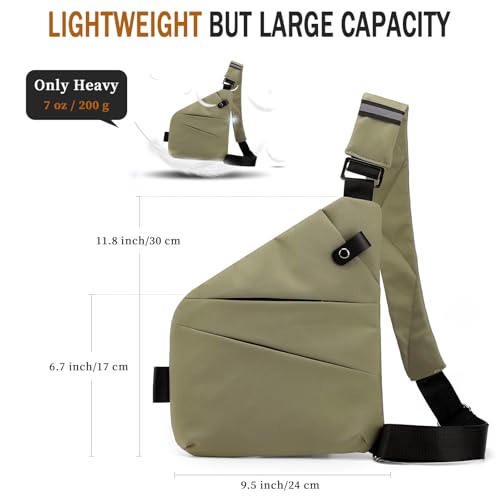 Anti Theft Crossbody Travel Bag for Women Men,Multi-pocket Crossbody Bag,Slim Sling Bag with Adjustable Strap3