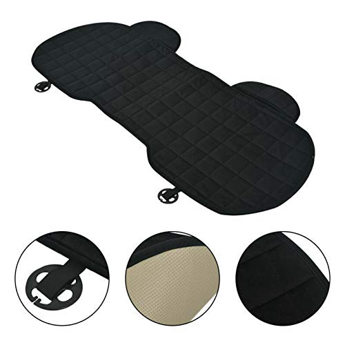 Riloer Universal Auto Cushion Chaise Protecteur Noir Tapis De Voiture Siège Arrière Couverture En Peluche