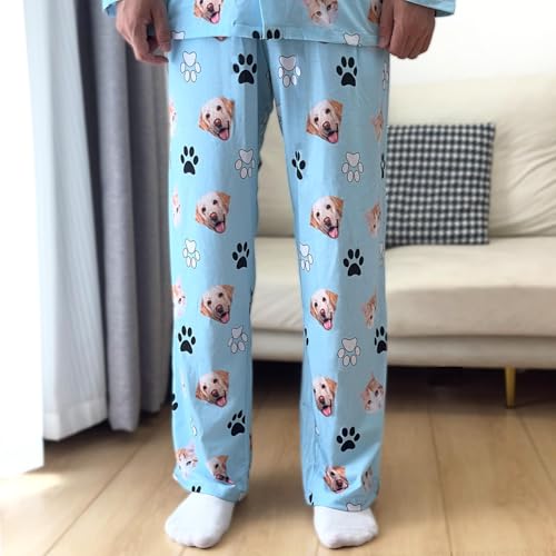 GABITA Personalized Pants with Photo, Custom Dog Cat Face Funny Gift Men Women Family Friends3
