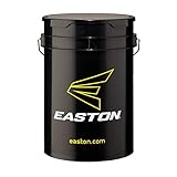 Easton Ultimate PRO Ball Bucket | 2021 | 6 Gallon Bucket Perfect for Baseballs + Softballs | Cushioned Seat to Sit When Not in Use | Great for Game Day and Practice Use, Multicolor