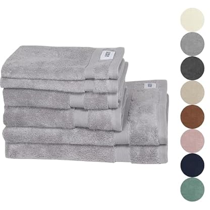 SCHÖNER WOHNEN Premium Waschhandschuh Baby 16x21 cm - saugstark - Luxus Waschlappen Grau - 100% Baumwolle - als Handtuch-Set kombinierbar - Frottee Kinder - Öko-Tex – Bild 4
