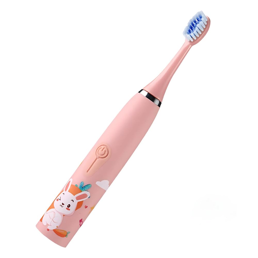 Drumstone (𝐋𝐢𝐦𝐢𝐭𝐞𝐝 𝐓𝐨𝐝𝐚𝐲) Kids' Electric Toothbrush – Rechargeable Toothbrush with Smart Timer & Gentle Bristles, Waterproof Fun for Children's - (Pink) 𝟏𝟓 𝐘𝐞𝐚𝐫𝐬 𝐖𝐚𝐫𝐫𝐚𝐧𝐭𝐲-picture-11