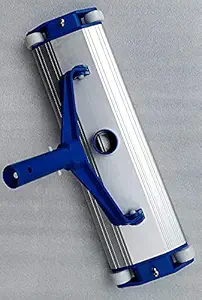 Spiryfi 17.5 Inch Aluminium Weighted Swimming Pool Vacuum Head on Wheels (Blue and White) AS Vacuum Cleaner in Swimming Pool