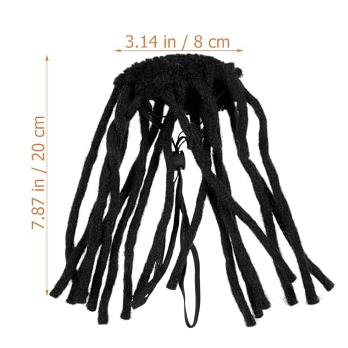 Peluca Dreadlocks para perros pequeños negro miniatura 2