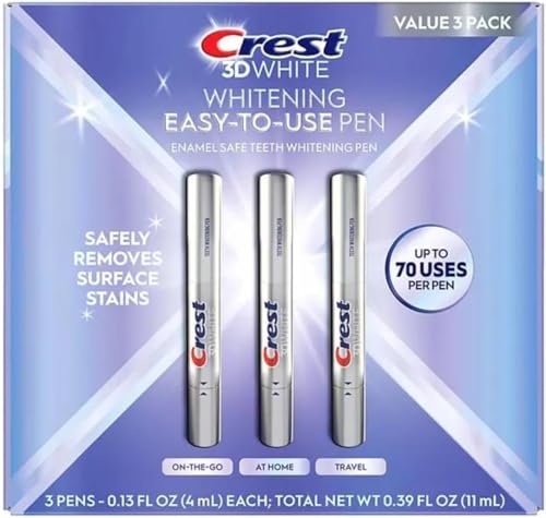 Crest 3DWhite Enamel Safe Teeth Whitening Pens, 0.13 fl. oz., 3 pk.