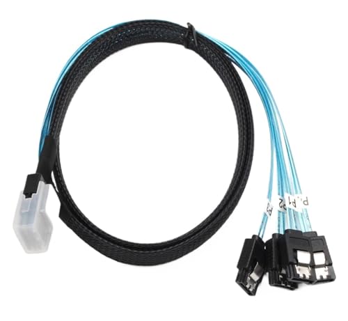 Cable Mini-SAS SFF-8087 a 4 SATA 50cm