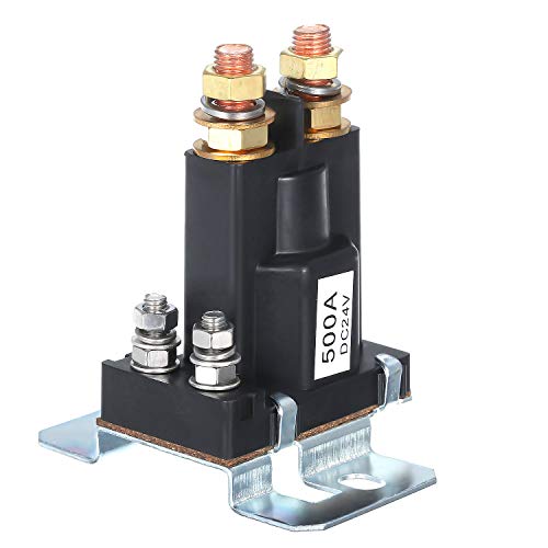 Festnight Portable 24V 500A Large Current DC Relay Dual Cells Isolator Forklift Motor Contactor