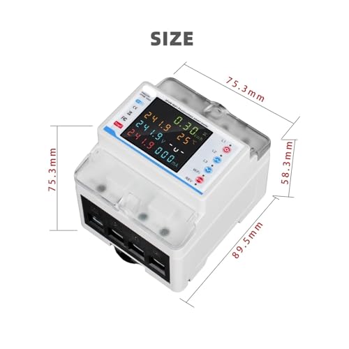 Disjoncteur triphasé multifonctionnel connecté Tuya 4 fils 100A