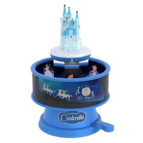 Hallmark Keepsake Christmas Ornament 2019 Year Dated Disney Cinderella Castle Zoetrope Musical with Light and Motion (Plays Bibbidi-Bobbidi-Boo Song), Fairy Godmother