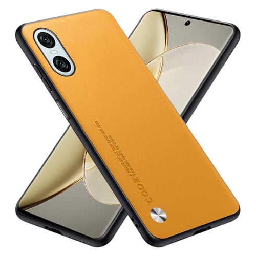 RankOne Hülle kompatibel mit Smartphone Compatible with Sony Xperia 10 VI (Sixth Generation) (6.1) Stoßfeste Silikonhülle Handyhülle - Gelb