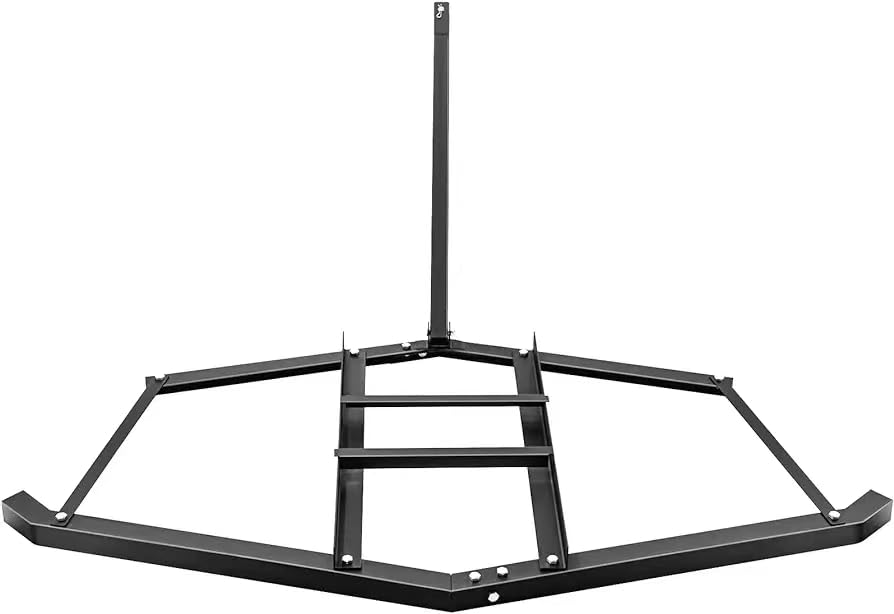 KIMORE ATV Drag Harrow(84 inch) - with 2 Adjustable Bars, for Landscape Leveling, Sod Prepping, and Farm Garden Field Use.