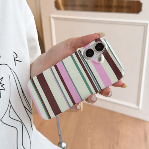 Coque motif à rayures verticales rétro de qualité supérieure pour iPhone - 6