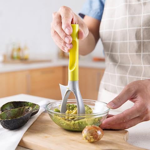 SPRINT4DEALS Avocado Slicer - 3-in-1 Stainless Steel Tool To Cut, Pit & Peel Avocados + Fruit Fork