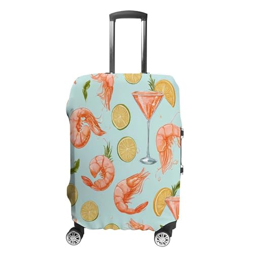 Shrimp Cocktail Funny Travel Luggage Cover Baggage Suitcase Cover Protector Skins 19-32 Inch