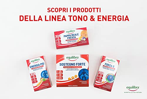 Equilibra Integratori Alimentari, Sostegno Forte, Integratore con Creatina, Arginina, Vitamine C, B1, per Incrementare le Prestazioni Fisiche, con Succo Concentrato di Arancio, 2 Pezzi da 22 Bustine - Immagine 4