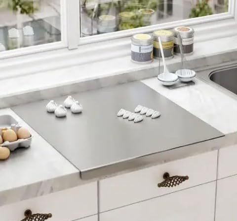 35x31 Stainless Steel Chopping Board | SS 304 | Steel Cutting Board for Kitchen-Countertop Platform,Easy to Clean, Hygenic,Heavy-Duty Surface for Meat,Vegetables-image-37